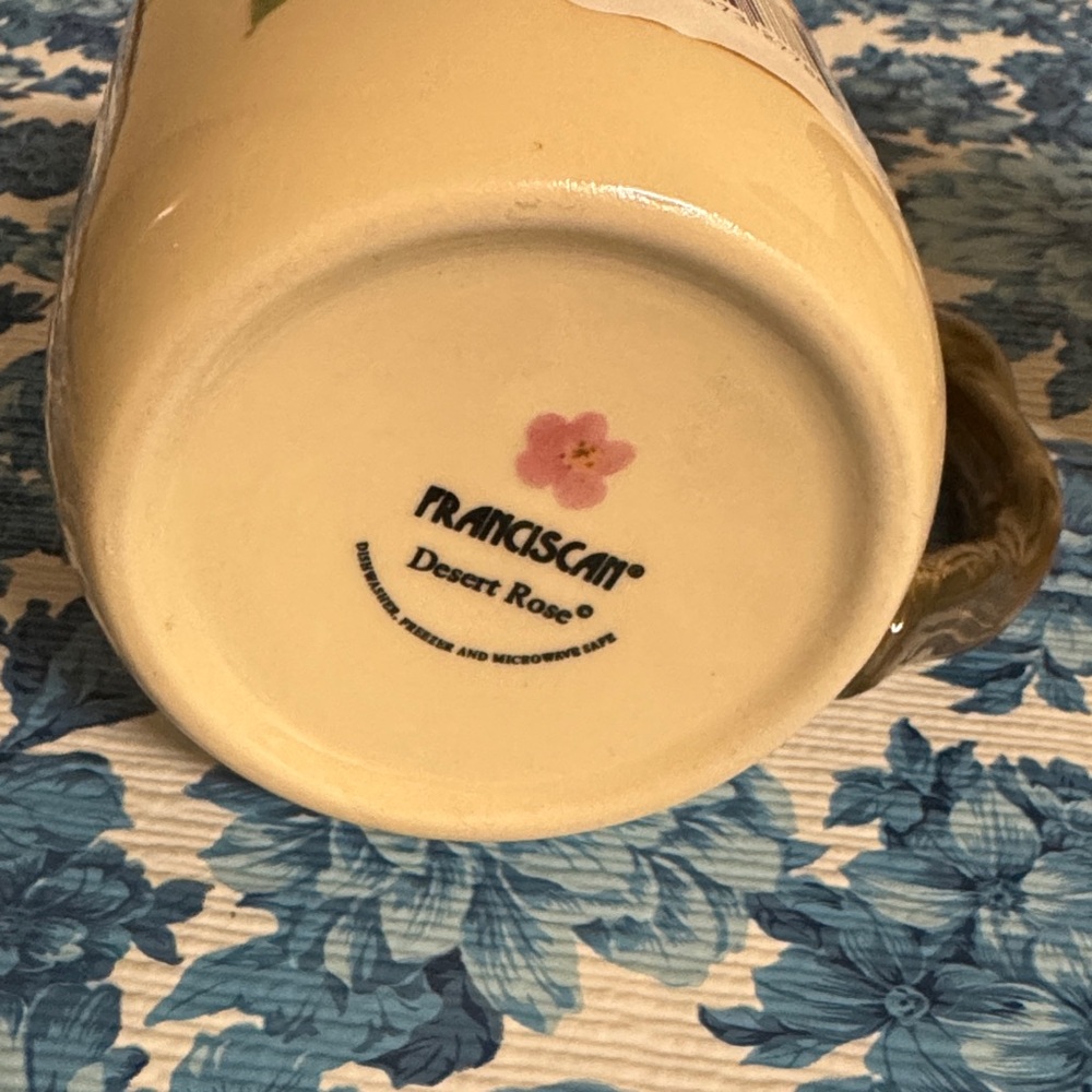 Franciscan Desert Rose Ceramic Mugs 16 oz - Picture 2 of 7